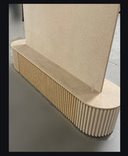 Load image into Gallery viewer, Wood Backdrop with Ripple Base (Plain MDF Unpainted)