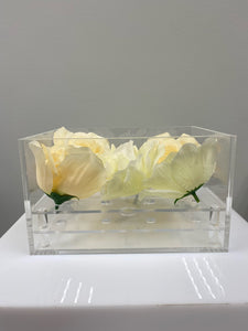 12 Rose Box With Drawer (6" x 8" x 4.5"H)