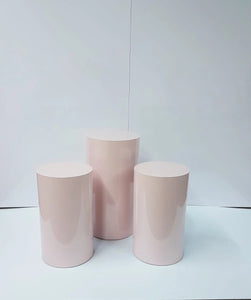 Pink/Grey Round Plinth Sets Bulk Pricing