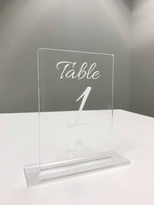 Custom Rectangle Table Numbers